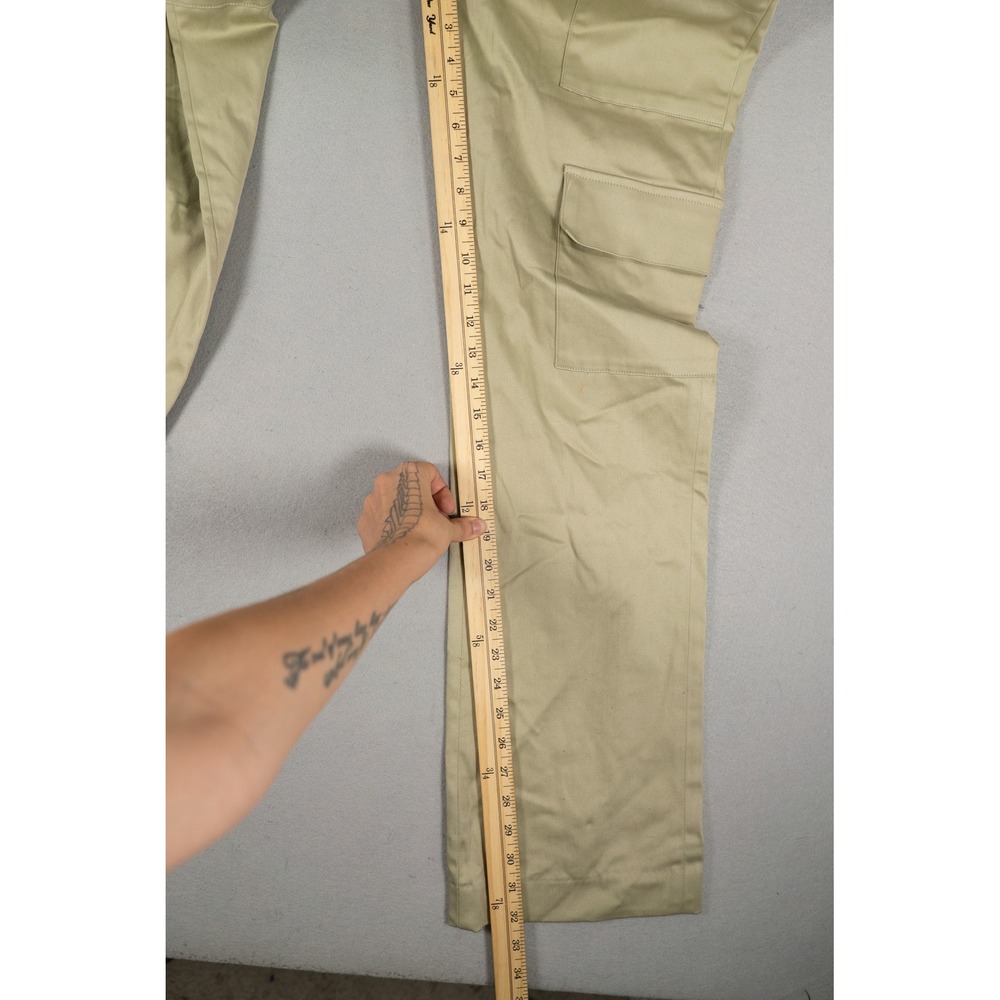 ba&sh Womens Austra Utility Jumpsuit Cargo Cotton Khaki Green 36 New - Picture 10 of 11